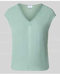 Comma, - Regular Fit Blouse Van Viscosemix Met V-Hals - Lyst