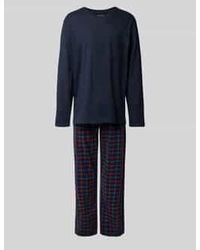 Schiesser - Pyjama Met V-Hals - Lyst