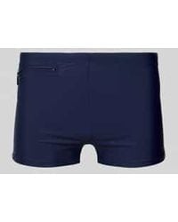Schiesser - Slim Fit Zwembroek Met Ritszak - Lyst