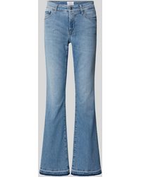 Cambio - Flared Jeans mit Ziersteinbesatz Modell 'PARIS' - Lyst