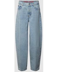 HUGO - Tapered Fit Jeans im 5-Pocket-Design Modell 'Gimine' - Lyst