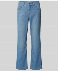 ANGELS - Cropped Jeans in unifarbenem Design Modell 'Leni' - Lyst