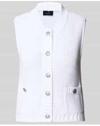 Monari - Mouwloos Vest Met Zijzakken - Lyst