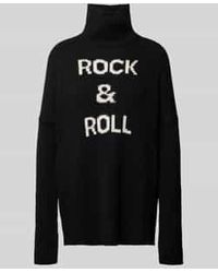 Zadig & Voltaire - Gebreide Pullover Van Wol Met Labelstitching - Lyst