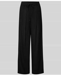 Pieces - Regular Fit Weite Hose Aus Viskose-Leinen-Mix Modell 'Pia' - Lyst