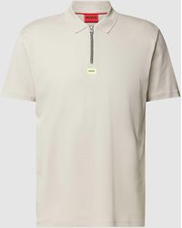 HUGO - Regular Fit Poloshirt Met Labelpatch - Lyst
