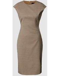 BOSS - Knielanges Kleid mit Rundhalsausschnitt Modell 'Dironah' - Lyst