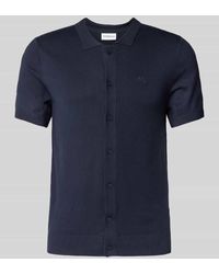 Lindbergh - Slim Fit Freizeithemd Mit Logo-Stitching Modell 'Ecovero' - Lyst