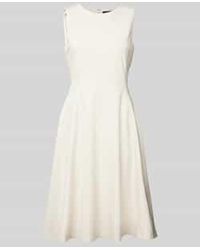 Ralph Lauren - Knielange Jurk Met Ronde Hals - Lyst
