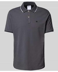 Champion - Regular Fit Poloshirt mit Logo-Stitching - Lyst