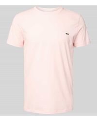Lacoste - Regular Fit T-Shirt aus reiner Baumwolle Modell 'SUPIMA' - Lyst