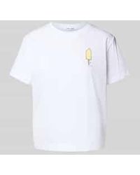 Samsøe & Samsøe - T-Shirt Met Motiefprint, Model 'Camino' - Lyst