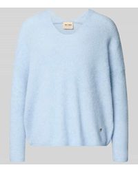 Mos Mosh - Oversized Strickpullover mit gerippten Abschlüssen Modell 'THORA' - Lyst