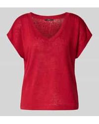 Zero - T-Shirt Van Viscosemix Met V-Hals - Lyst
