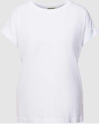 ARMEDANGELS - T-Shirt mit geripptem Rundhalsausschnitt Modell 'IDAARA' - Lyst