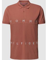 Tommy Hilfiger - Regular Fit Poloshirt Met Labelstitching - Lyst