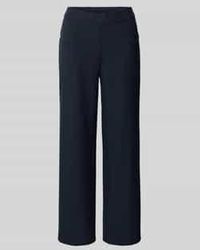 Toni - Straight Leg Stoffen Broek - Lyst