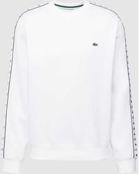 Lacoste - Classic Fit Sweatshirt mit Label-Stitching - Lyst