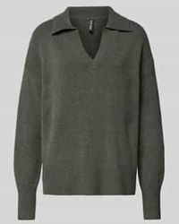 Pieces - Regular Fit Gebreide Pullover Met Wol, Model 'Malou' - Lyst