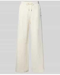 Guess - Wide Leg Stoffen Broek Met Structuurmotief, Model 'Peony' - Lyst