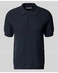 Samsøe & Samsøe - Gebreid Shirt Met Polokraag En Knoopsluiting - Lyst