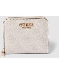 Guess - Portemonnaie mit Allover-Logo-Muster Modell 'LAUREL' - Lyst