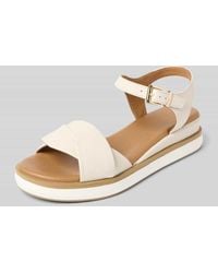 Inuovo - Sandalette aus Leder mit glatter Sohle - Lyst