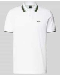 BOSS - Regular Fit Poloshirt Met Labelprint, Model 'Paddy' - Lyst