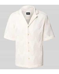 Strellson - Regular Fit Vrijetijdsoverhemd Met Ajourpatroon, Model 'Cliro2' - Lyst