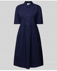 comma casual identity - Knielanges Kleid Im Stufen-Look - Lyst