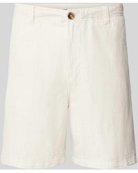 SELECTED - Regular Fit Shorts mit Webmuster - Lyst