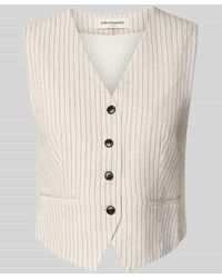 Lolly's Laundry - Regular Fit Weste aus Rayon-Leinen-Mix Modell 'TORINO' - Lyst