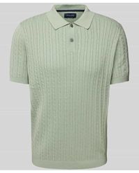 Christian Berg Men - Poloshirt mit gerippten Abschlüssen - Lyst