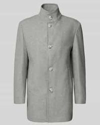 Strellson - Regular Fit Lange Jas Met Opstaande Kraag, Model 'Finchley' - Lyst