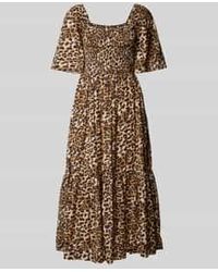 SELECTED - Maxi-jurk Met Smokdetails - Lyst