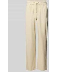 Blend - Regular Fit Linnen Broek Met Tunnelkoord - Lyst