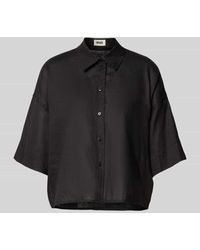 DRYKORN - Relaxed Fit Leinenbluse Mit Überschnittenen Schultern - Lyst