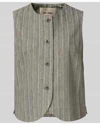 Mos Mosh - Regular Fit Weste durch Baumwoll-Mix mit Leinen-Anteil Modell 'Eriin Thelma' - Lyst