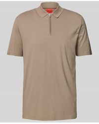HUGO - Regular Fit Poloshirt mit Label-Patch Modell 'Dekok' - Lyst