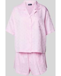Polo Ralph Lauren - Pyjama mit Allover-Logo-Muster - Lyst
