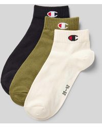 Champion - Socken mit Logo-Detail Modell 'QUARTER SOCKS' im 3er-Pack - Lyst