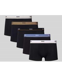 BOSS - Trunks aus Baumwoll-Mix im 5er-Pack Modell 'ESSENTIAL' - Lyst