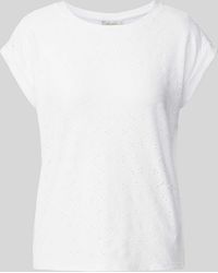 Freequent - T-Shirt mit Lochstickerei Modell 'Blond' - Lyst
