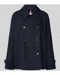 Tommy Hilfiger - Cropped Trenchcoat mit wasserabweisender Funktion - Lyst