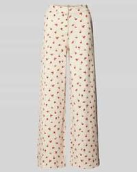 Ichi - Broek Met Wijde Pijpen - Lyst