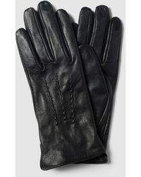Esprit Touchscreen-Handschuhe aus Leder Modell 'Nappa Glove' - Schwarz