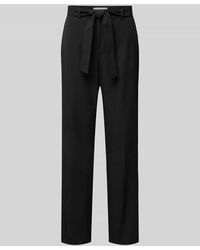 christian berg - Flared Stoffhose Mit Bindegürtel - Lyst