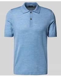 Maerz - Regular Fit Poloshirt mit gerippten Abschlüssen - Lyst