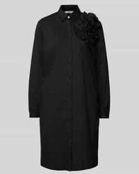 0039 Italy - Knielange Overhemdjurk Met Applicatie - Lyst