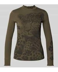 Marc Cain - Lang Shirt Met Opstaande Kraag - Lyst